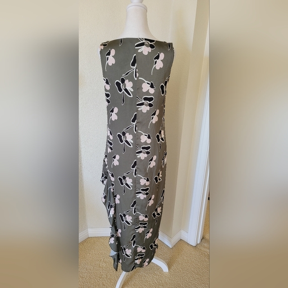 King Kong Green Floral Dress made in Italy, size Medium (oversized) - Picture 5 of 5